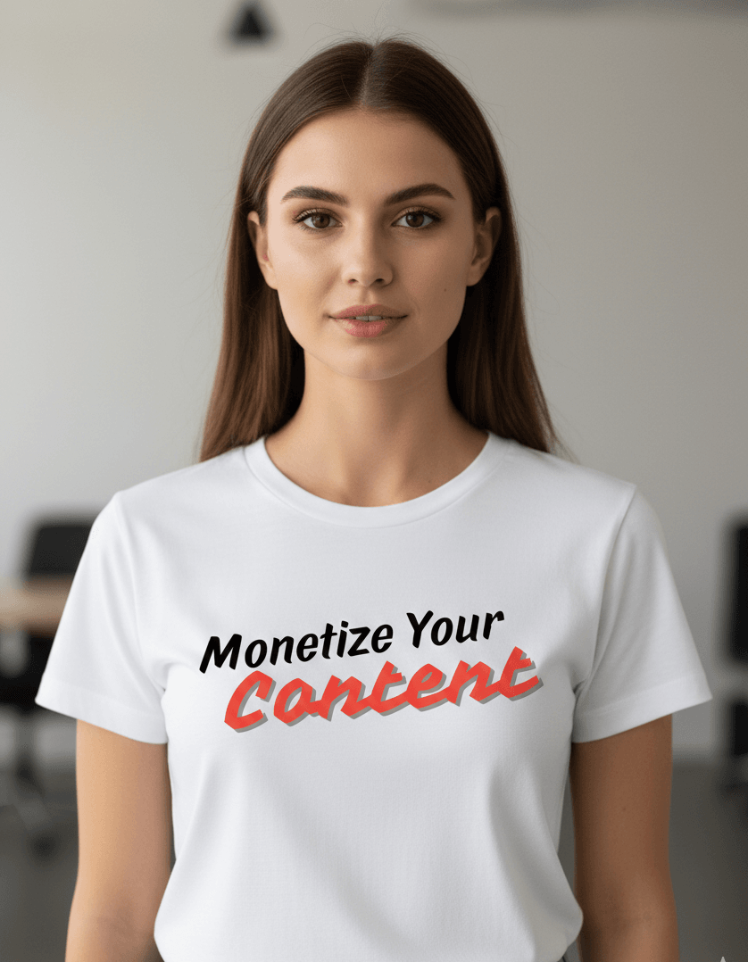 Monetize Your Content Ladies' Favorite T-Shirt
