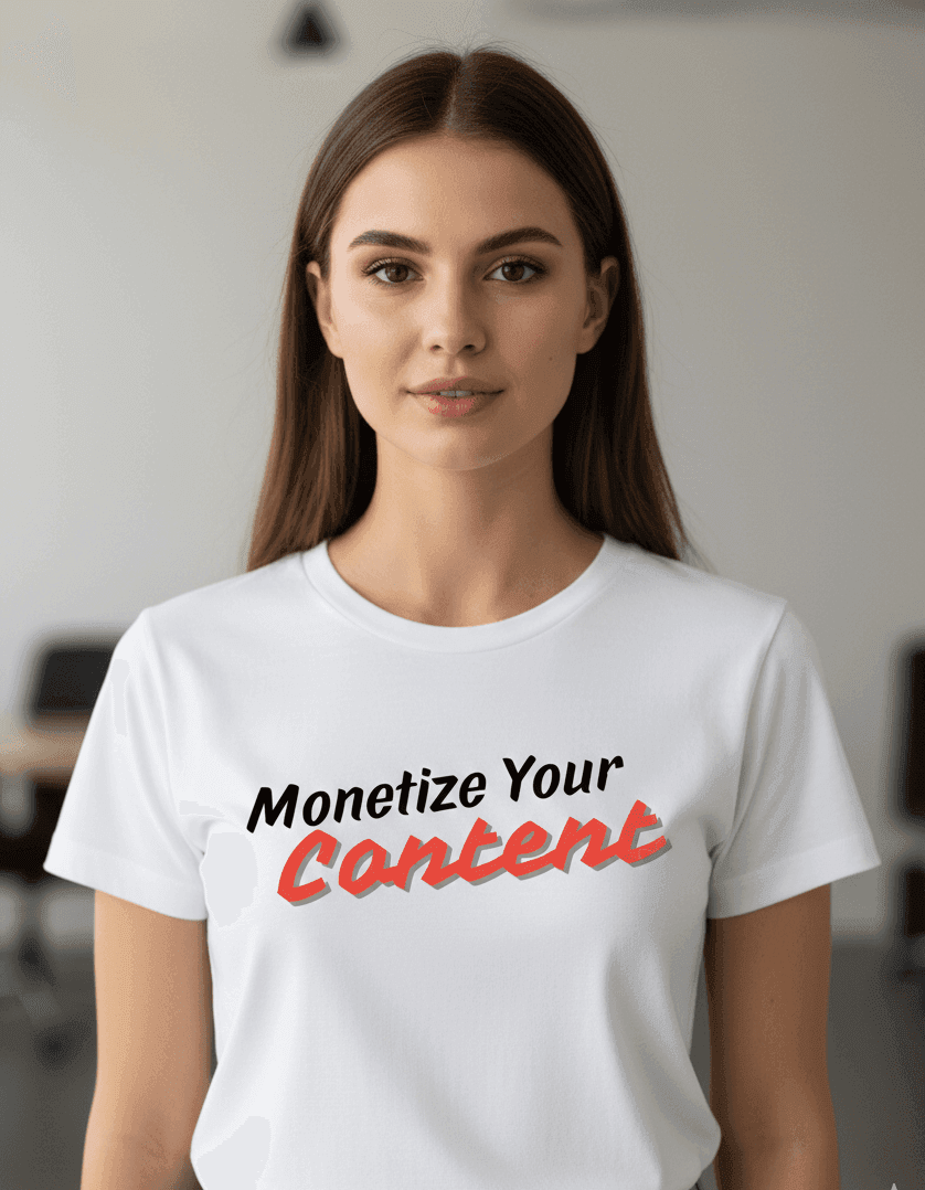 Monetize Your Content Ladies' Favorite T-Shirt
