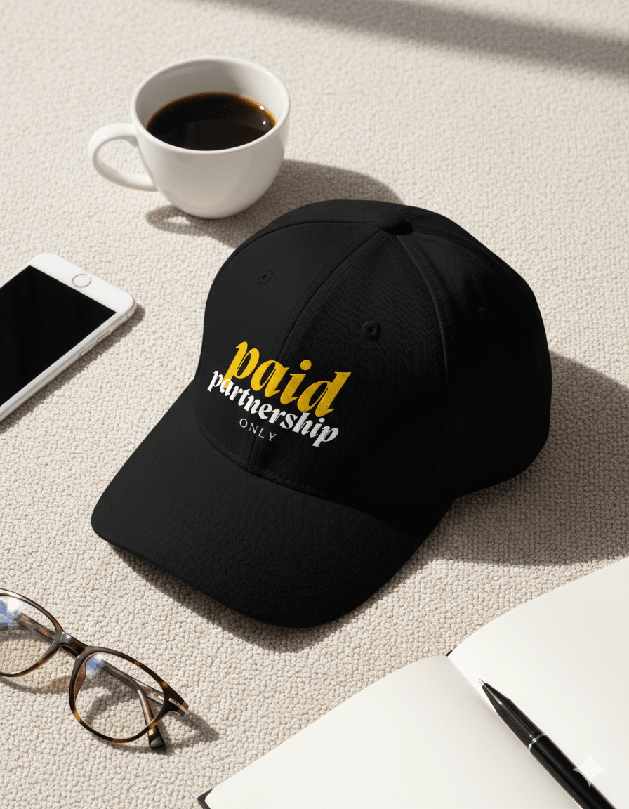 Paid Partnership Only Five-Panel Twill Cap