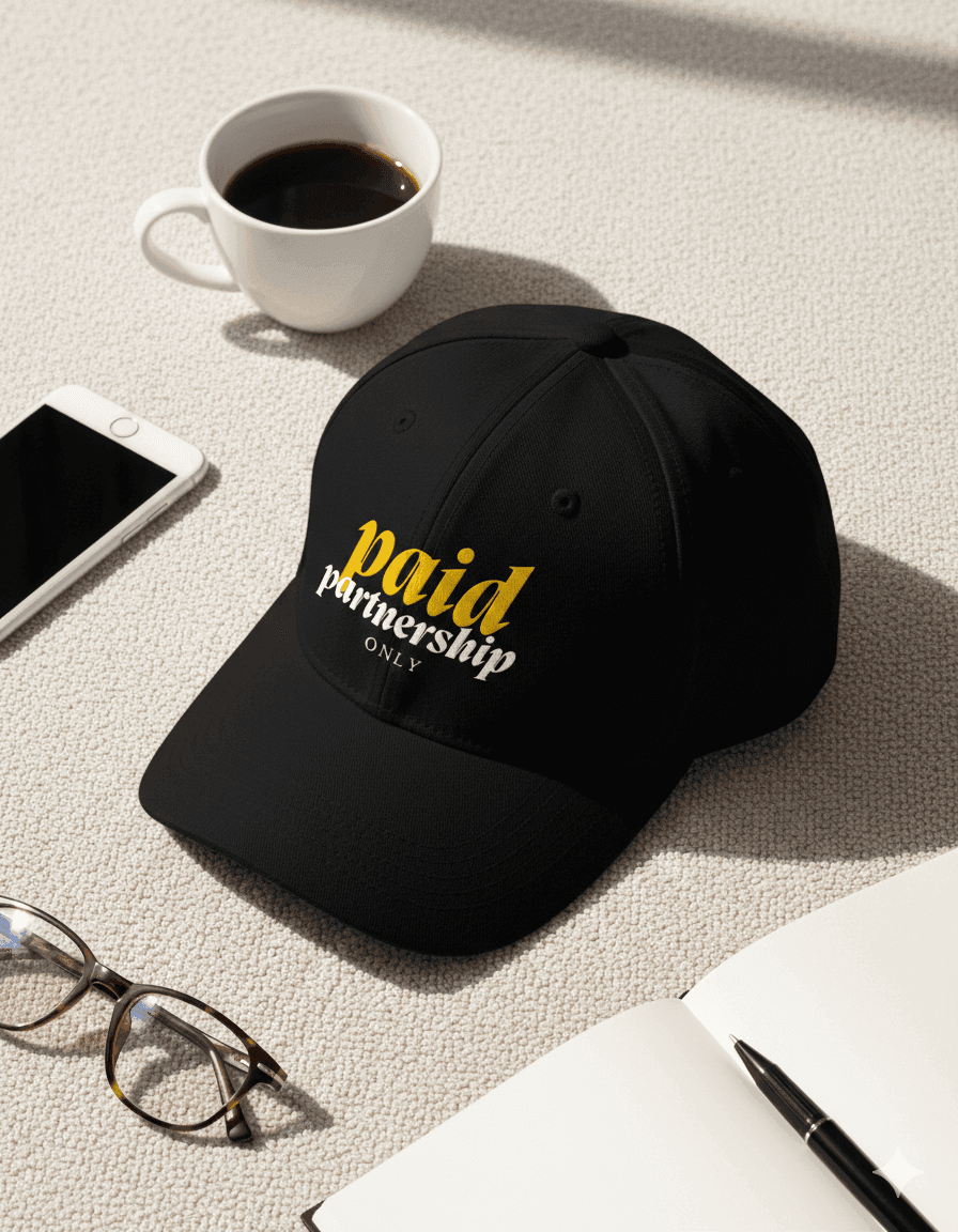 Paid Partnership Only Five-Panel Twill Cap